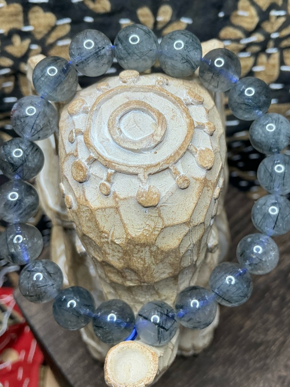 Blue Rutilated Quartz 9mm - Picture 3 of 3